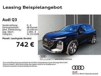 Schwarz Neu 2025 Audi Q3 S-Line SUV | 56.888 € (Etwas zu teuer)
