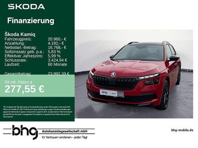 Usata Skoda Kamiq Monte Carlo 110 CV (80 kW) 2021 Rosso SUV