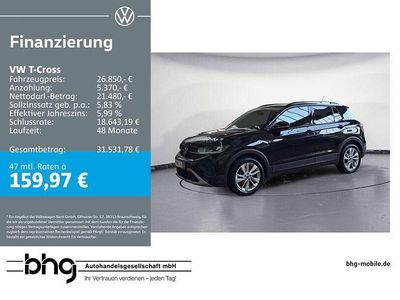 Gebraucht VW T-Cross Life 150 PS (110 kW) 2025 Schwarz SUV