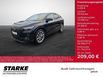 Mythosschwarz metallic Gebraucht 2022 Audi Q4 Sportback e-tron Ambiente SUV | 29.540 € (Fairer Preis)
