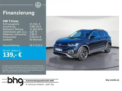Gebraucht VW T-Cross United 116 PS (85 kW) 2020 Schwarz SUV