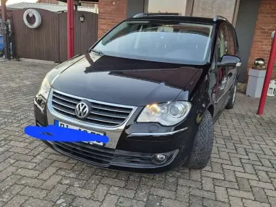Gebraucht VW Touran Conceptline 140 PS (102 kW) 2007 Schwarz Van / Kleinbus
