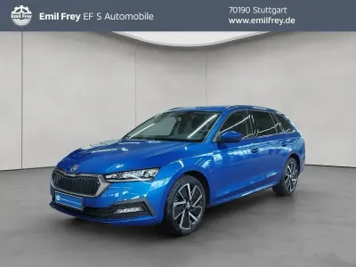 Gebraucht Skoda Octavia Clever 110 PS (80 kW) 2022 Race blau metallic Kombi
