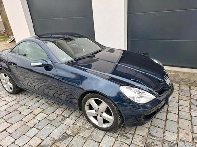 Gebraucht Mercedes SLK200 163 PS (119 kW) 2006 Blau Cabrio