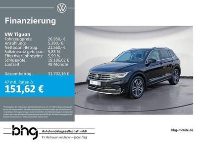 Gebraucht VW Tiguan Elegance 150 PS (110 kW) 2022 Schwarz SUV