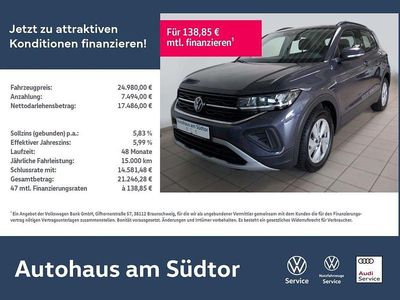 Gebraucht VW T-Cross Life 116 PS (85 kW) 2024 Rauchgrau metallic SUV