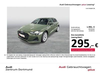 Distriktgrün metallic Gebraucht 2024 Audi A3 Ambiente Limousine | 32.544 € (Superpreis)