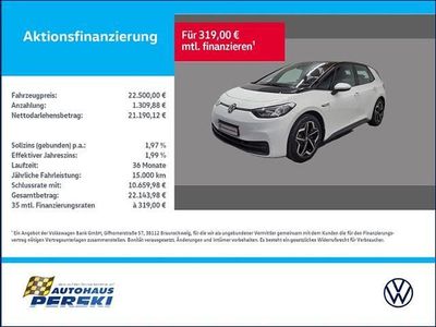 Weiß Gebraucht 2021 VW ID.3 Pro Performance Kleinwagen | 22.500 € (Fairer Preis)