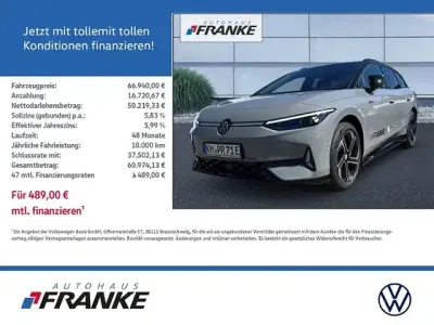 Brugt VW ID.7 GTX 250 kW (340 HK) 2026 Grå Stationcar