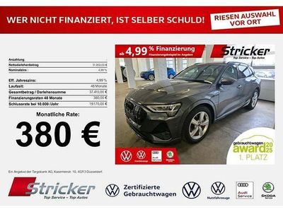 Usata Audi e-tron S-Line 300 kW (408 CV) 2022 Grigio SUV