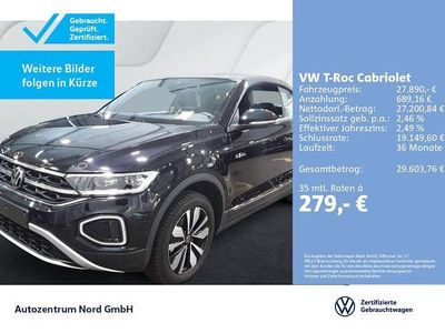 Gebraucht VW T-Roc Cabriolet Goal 116 PS (85 kW) 2025 Deep black perleffekt Cabrio