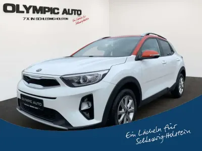 Gebraucht Kia Stonic Vision 84 PS (61 kW) 2019 (aud) schneeweiss/orange SUV