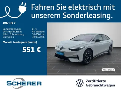 Gebraucht VW ID.7 Pro 210 kW (286 PS) 2025 Gletscherweiß metallic Limousine