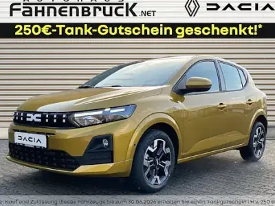 Neu Dacia Sandero Expression 122 PS (89 kW) 2025 Gelb Limousine