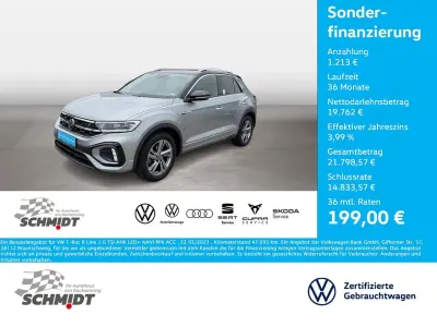 Gebraucht VW T-Roc R-line 110 PS (80 kW) 2023 Pyrit silber metallic SUV