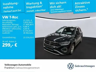 Gebraucht VW T-Roc Life 150 PS (110 kW) 2022 Schwarz SUV