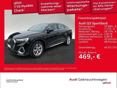 Gebraucht Audi Q3 Sportback S-Line 150 PS (110 kW) 2023 Schwarz SUV
