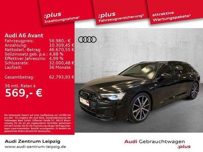Mythosschwarz metallic Gebraucht 2024 Audi A6 Business Kombi | 56.980 € (Fairer Preis)