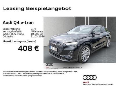 Mythosschwarz metallic Gebraucht 2025 Audi Q4 Sportback e-tron S-Line SUV | 40.979 € (Fairer Preis)