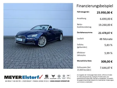 Gebraucht Audi A5 Cabriolet S-Line 286 PS (210 kW) 2019 Blau Cabrio