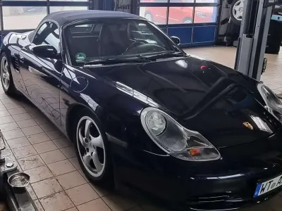 Gebraucht Porsche Boxster 228 PS (167 kW) 2003 Blau Cabrio