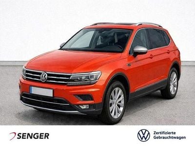 Gebraucht VW Tiguan Allspace Highline 150 PS (110 kW) 2019 Habanero orange metallic SUV
