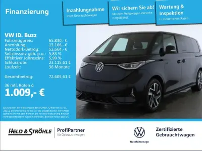 Gebraucht VW ID. Buzz GTX 250 kW (340 PS) 2025 Schwarz Van / Kleinbus
