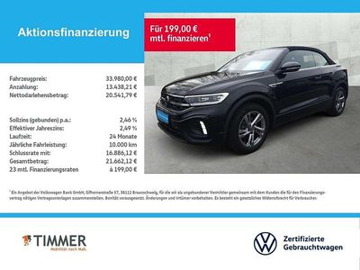 Gebraucht VW T-Roc Cabriolet R-line 150 PS (110 kW) 2025 Deep black perleffekt Cabrio