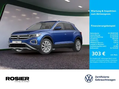 Gebraucht VW T-Roc Style 116 PS (85 kW) 2022 Blau / ravennablau SUV