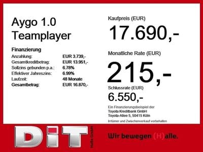 Nuova Toyota Aygo 72 CV (52 kW) 2025 Nero Utilitaria