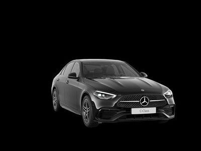 Obsidianschwarz Gebraucht 2022 Mercedes C300e AMG line Limousine | 36.900 € (Teuer)
