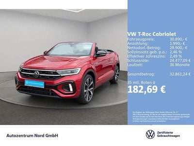 Usata VW T-Roc Cabriolet R-line 150 CV (110 kW) 2025 Rosso Cabrio