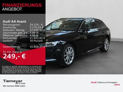 Używany Audi A4 Advanced 204 KM (150 kW) 2023 Czarny Kombi
