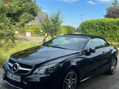 Usado Mercedes E200 AMG 184 CV (135 kW) 2016 Negro Descapotable