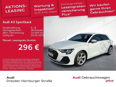 Gebraucht Audi A3 S-Line 150 PS (110 kW) 2025 Gletscherweiß metallic Limousine