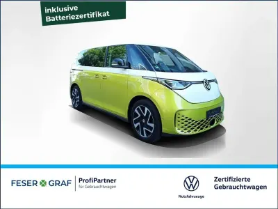 Gebraucht VW ID. Buzz Comfortline 150 kW (204 PS) 2023 Candyweiß/limonengelb meta... Van / Kleinbus