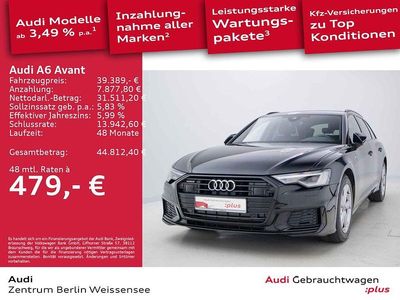 Mythosschwarz metallic Gebraucht 2023 Audi A6 Ambiente Kombi | 39.389 € (Guter Preis)