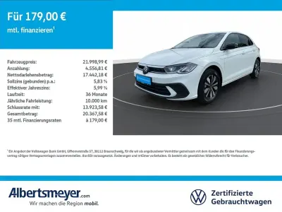 Gebraucht VW Polo Goal 80 PS (58 kW) 2026 Weiß Kleinwagen
