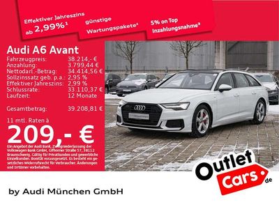 Weiss Gebraucht 2022 Audi A6 S-Line Kombi | 38.214 € (Guter Preis)