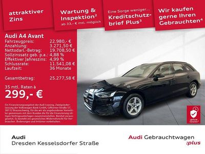 Brillantschwarz Gebraucht 2022 Audi A4 Ambiente Kombi | 22.980 € (Guter Preis)