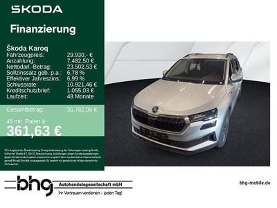 Gebraucht Skoda Karoq Drive 150 PS (110 kW) 2024 Schwarz SUV