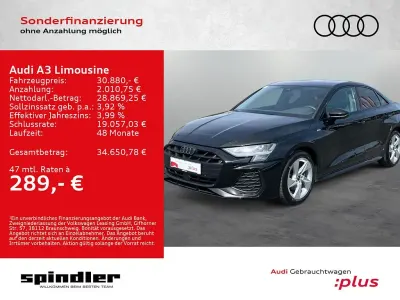 Gebraucht Audi A3 S-Line 150 PS (110 kW) 2025 Mythosschwarz metallic Limousine