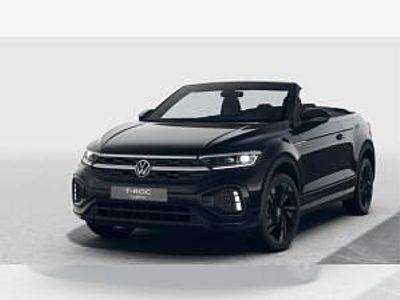 Neu VW T-Roc Cabriolet R-line 150 PS (110 kW) 2025 Schwarz (deep black perleffekt) Cabrio