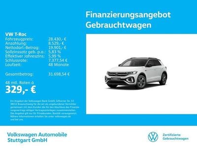 Gebraucht VW T-Roc R-line 150 PS (110 kW) 2025 Pure white/schwarz SUV