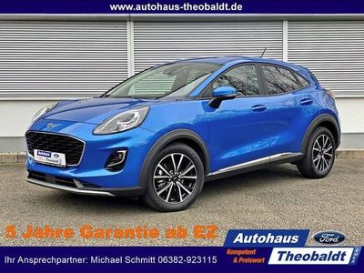Gebraucht Ford Puma Titanium 125 PS (91 kW) 2023 Desert island blue metallic (metallic) SUV