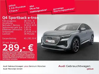 Gebraucht Audi Q4 Sportback e-tron Advanced Plus 219 kW (299 PS) 2023 Blau SUV