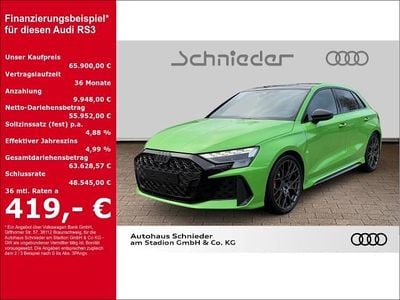 Usata Audi RS3 Sport 400 CV (294 kW) 2025 Verde Berlina