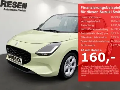 Neu Suzuki Swift Comfort 81 PS (59 kW) 2026 Gelb Kleinwagen