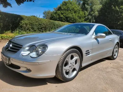 Gebraucht Mercedes SL500 306 PS (225 kW) 2002 Silber Cabrio