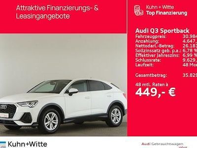 Weiß Gebraucht 2022 Audi Q3 Sportback Basis SUV | 29.989 € (Guter Preis)